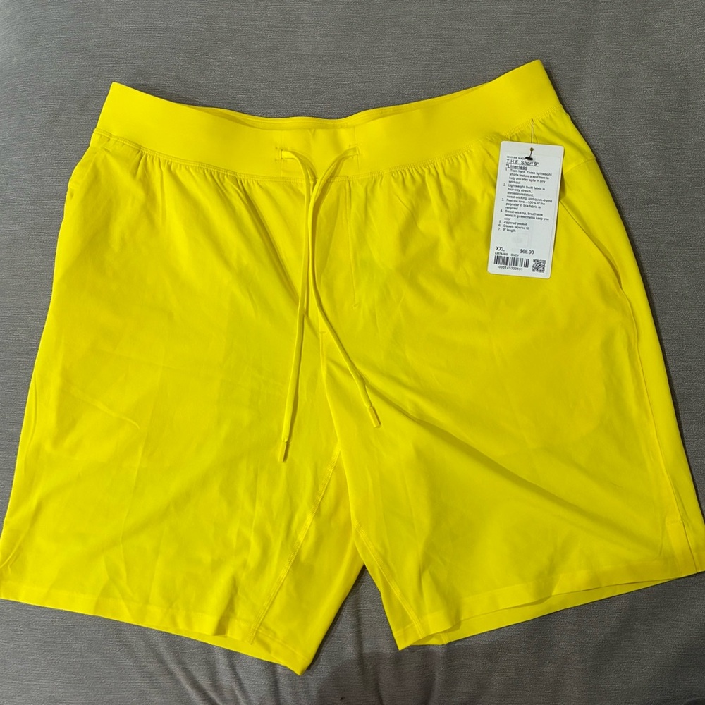 Lululemon Athletica Vibrant Yellow Men's Athletic Shorts